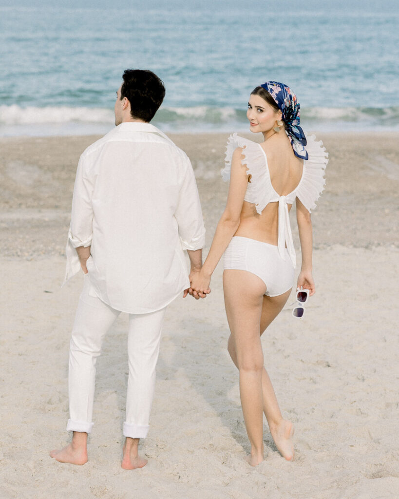 beach engagement session outfit