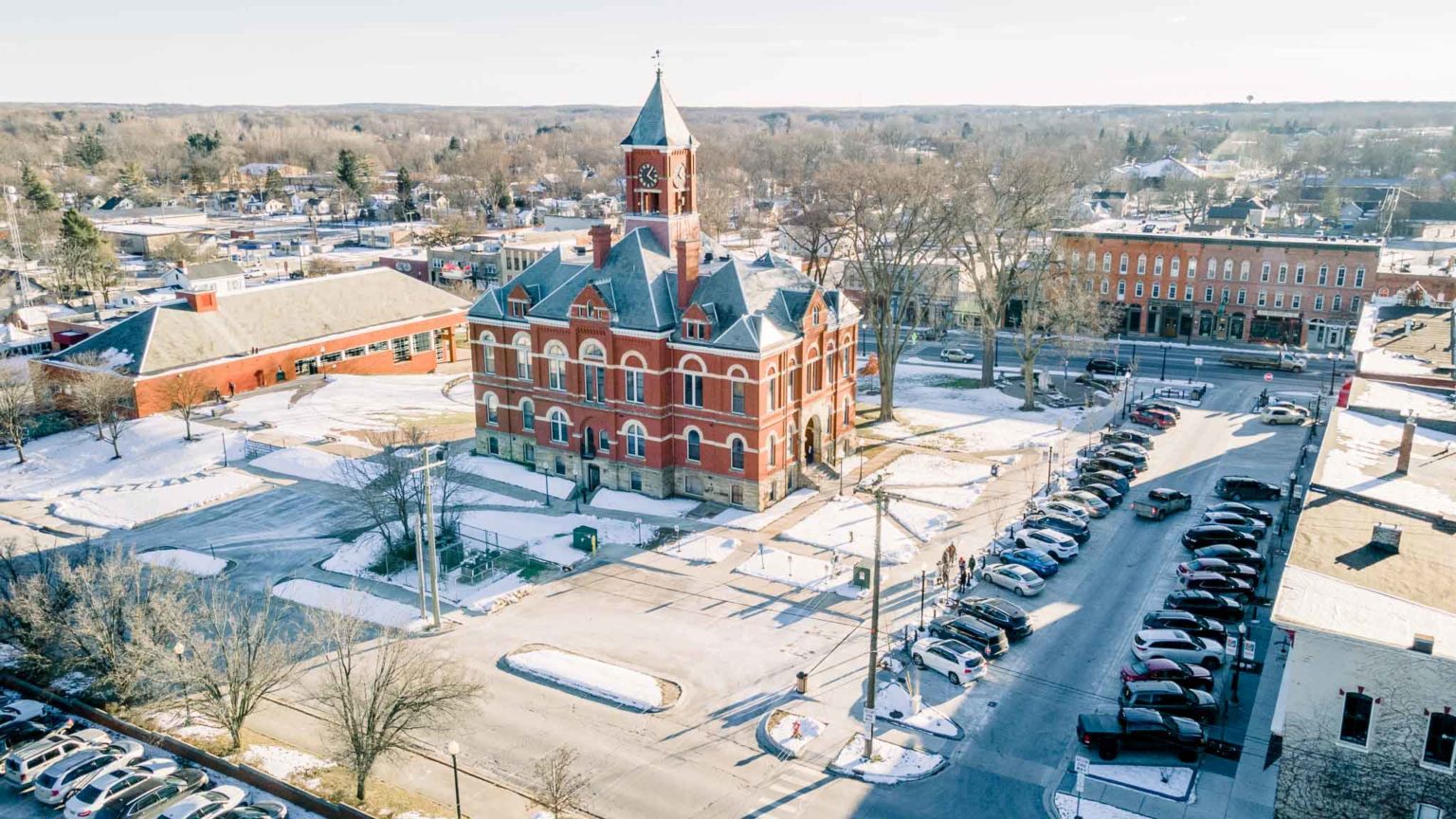 Downtown Engagement Photo Ideas Howell, MI Beyond Jade