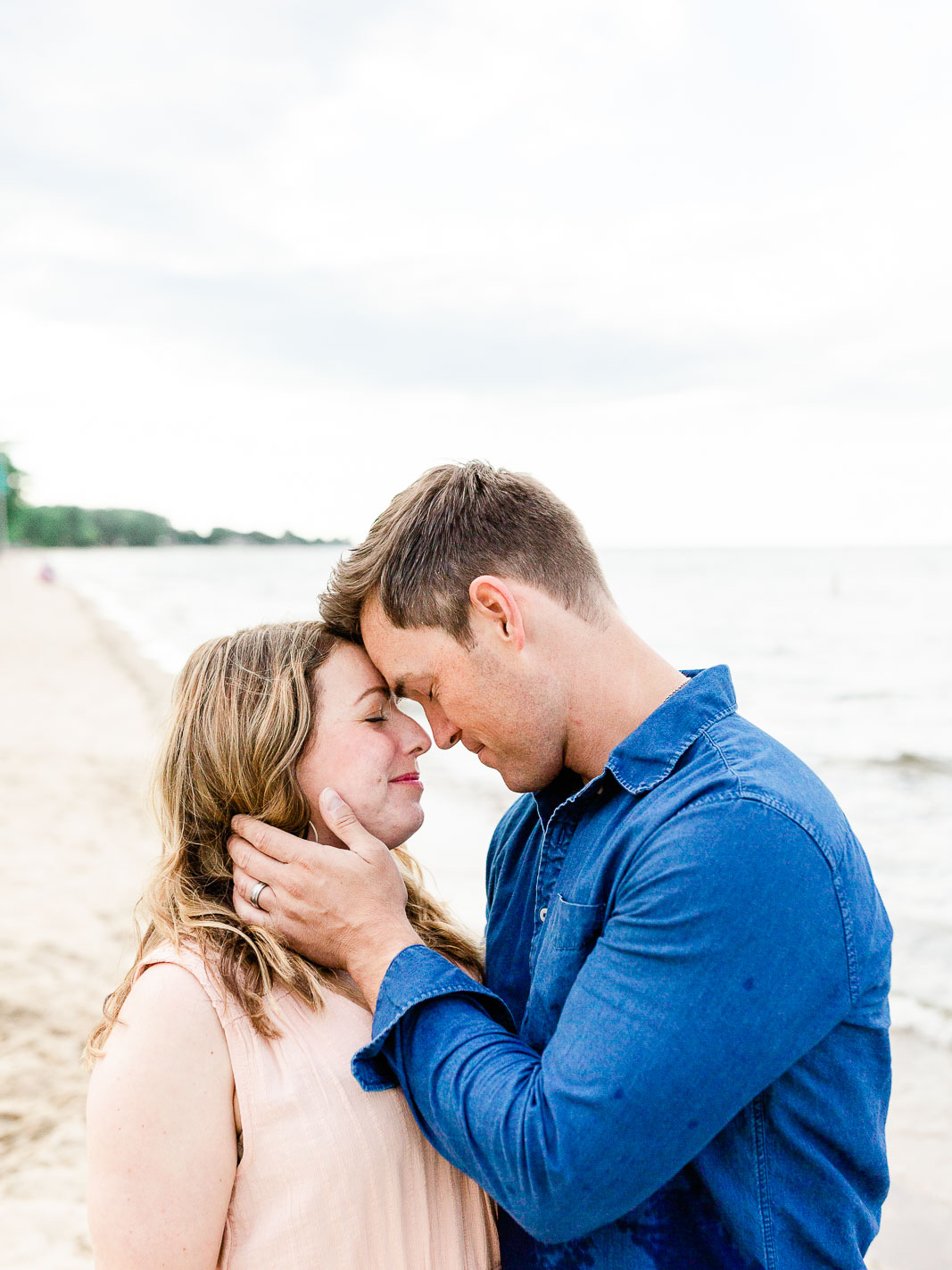 engagement session in Bay City State Park