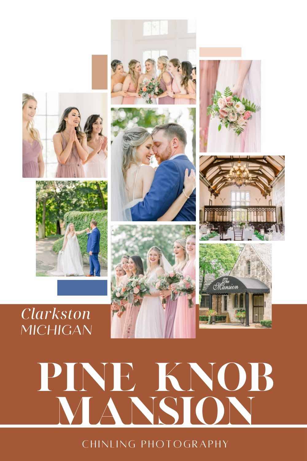 Pine Knob Mansion wedding photos by Clarkston wedding photographer