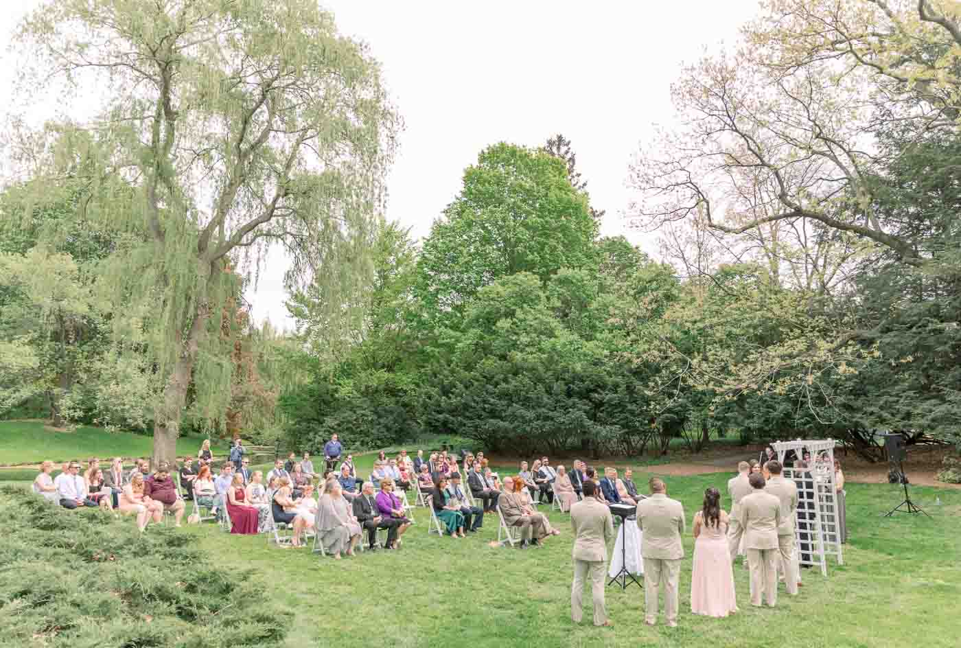 Dow Garden wedding ceremony