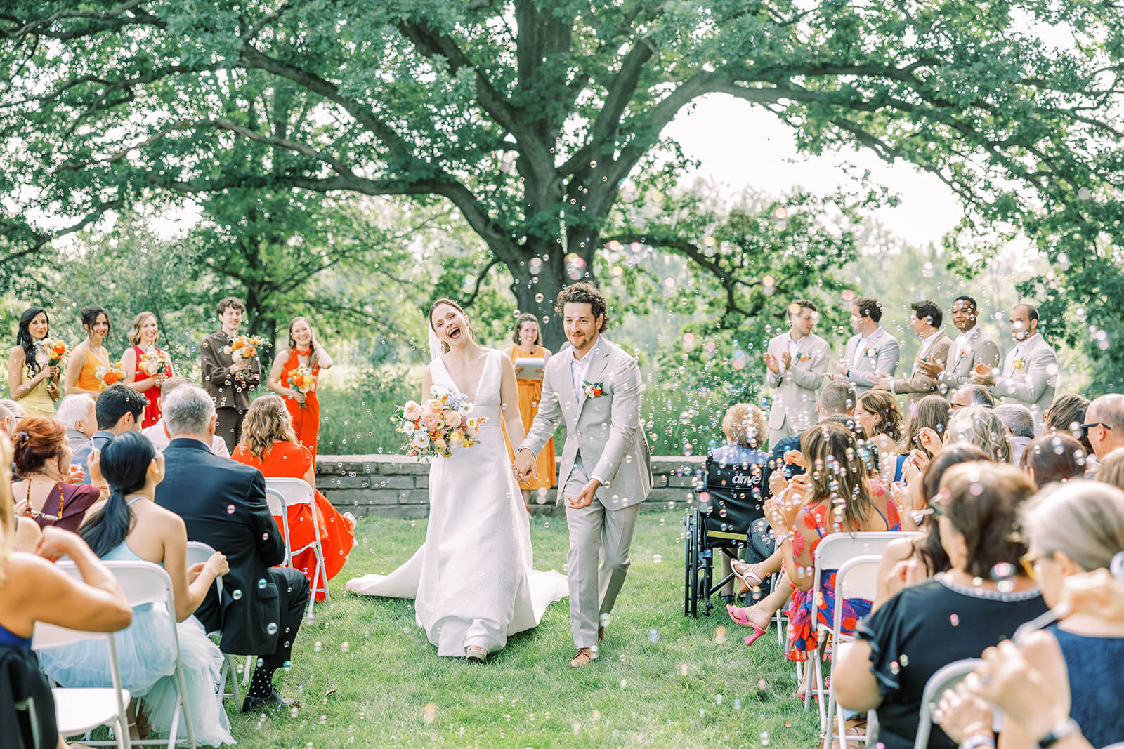Indian Springs Metropark wedding ceremony by Beyond Jade