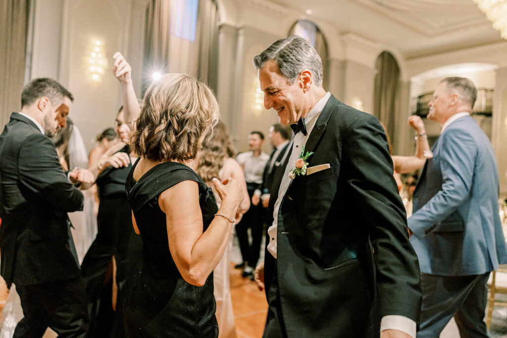 parent dancing Westin Book Cadillac Detroit Wedding reception