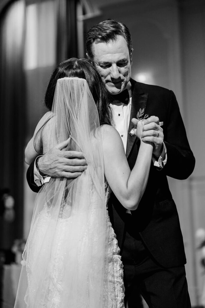 father daughter dance at Westin Book Cadillac Detroit wedding