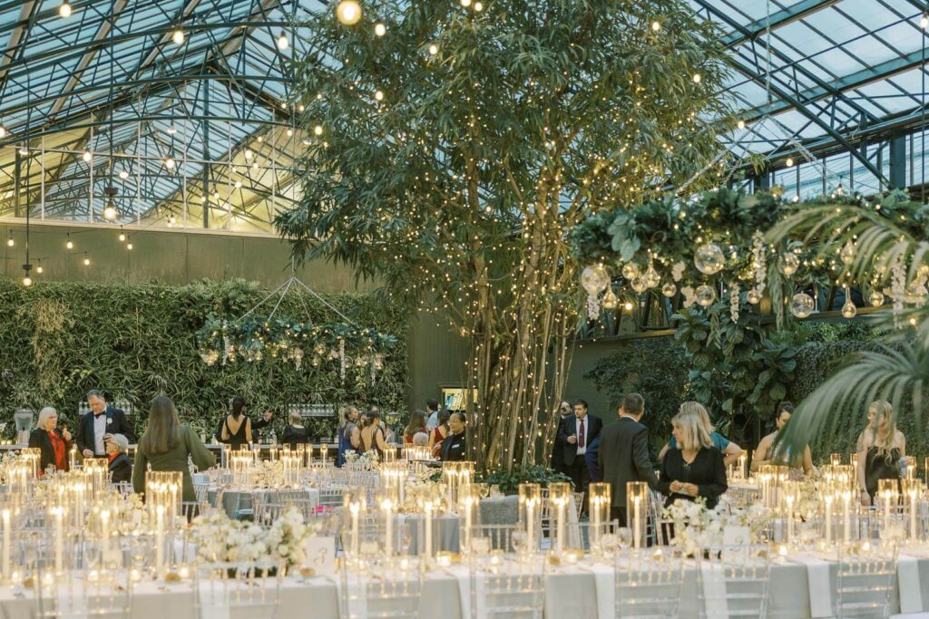Planterra Conservatory greenhouse wedding reception