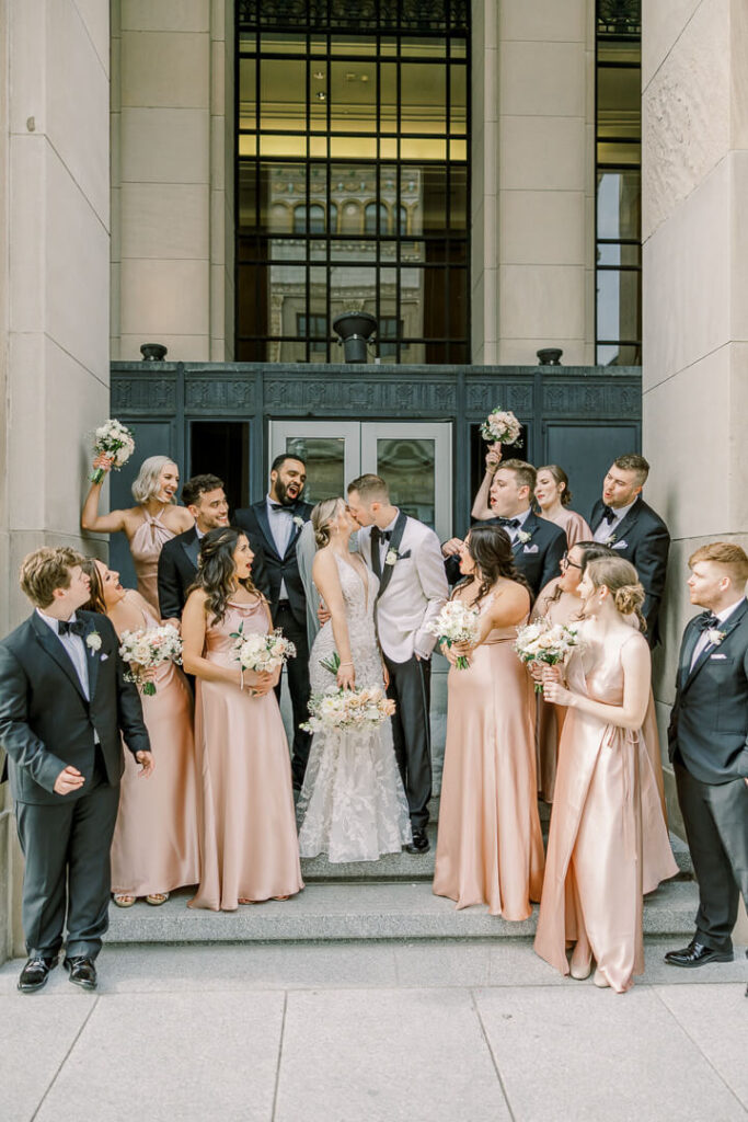 Grand Rapids wedding venues bridal party photo