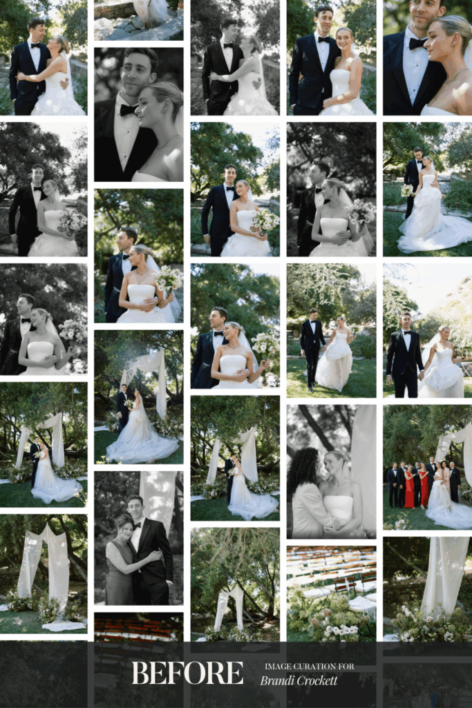 Wedding gallery curation service before & after: real transformations for wedding photographer1