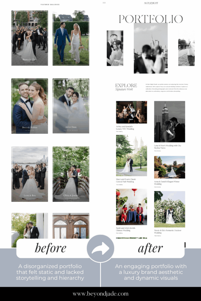 Best showit website designer for photographers transformation